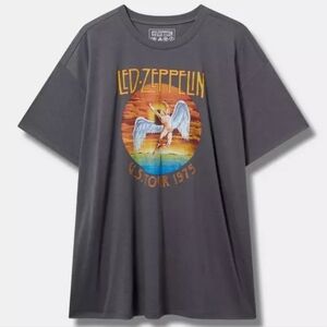 Torrid Led Zeppelin Oversized Fit Crew Short Sleeve Crew Tee NWT